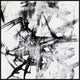 "Monotype Scribble II" Floater Framed Painting Print on Canvas, 32"x32"