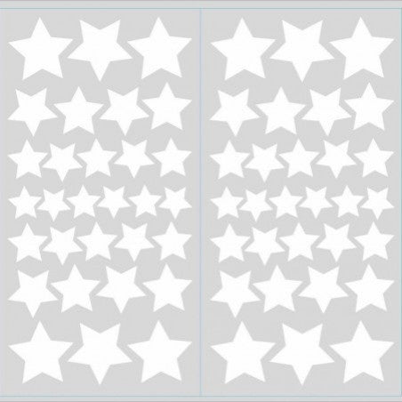 Glow in the Dark Stars Peel and Stick Wall Decals, 60-Piece