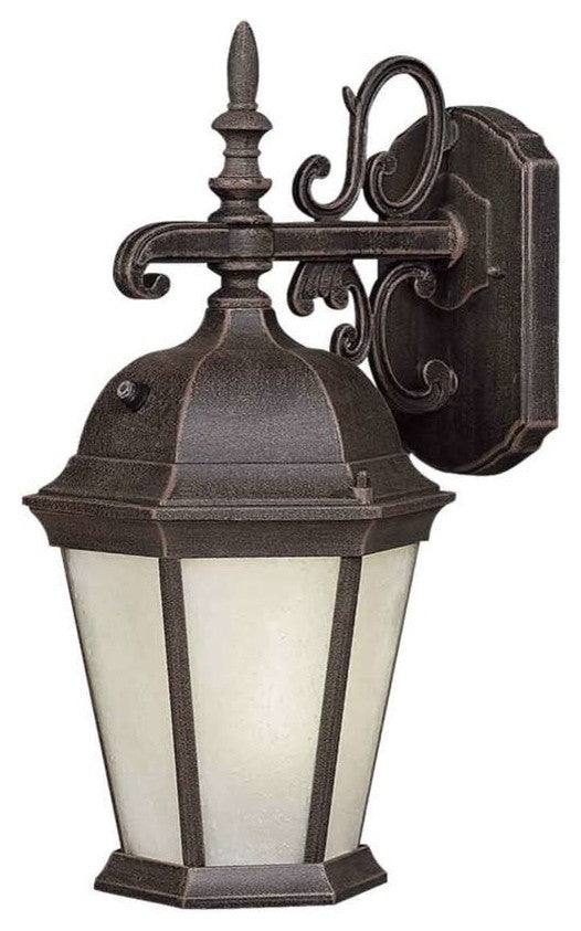 Forte 1 Light Fluorescent Cast Outdoor Wall Lantern Painted Rust