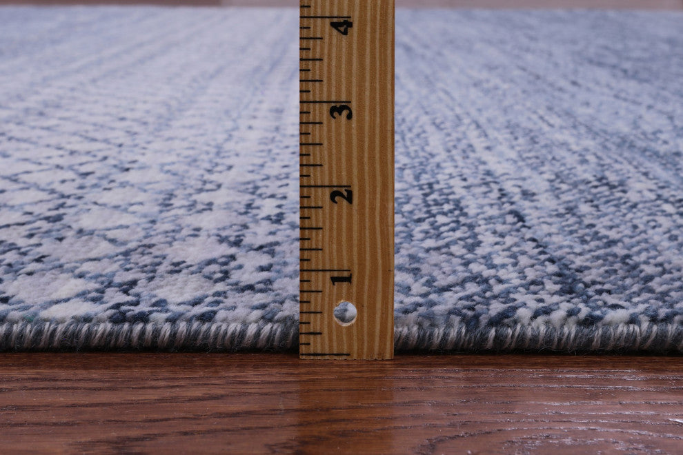 8' 11" X 12' 0" Savannah Grass Handmade Wool Rug - Q13212
