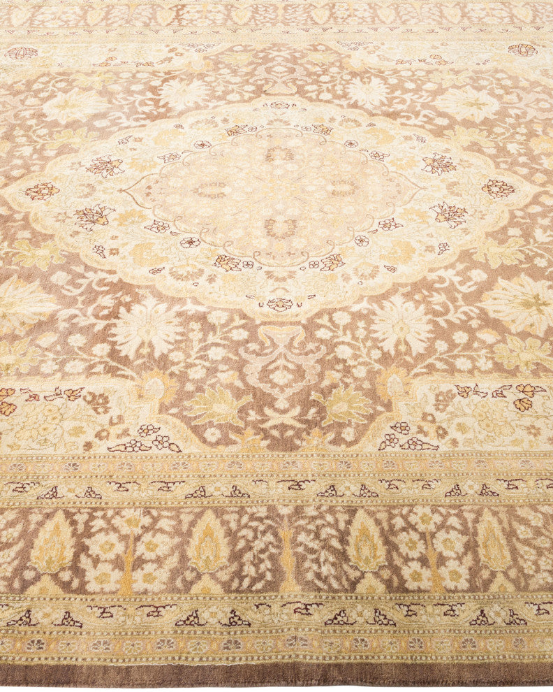 Quinn, One-of-a-Kind Hand-Knotted Area Rug Brown, 6'2"x9'1"