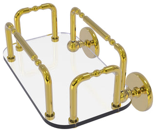 Skyline Wall Mounted Guest Towel Holder, Polished Brass