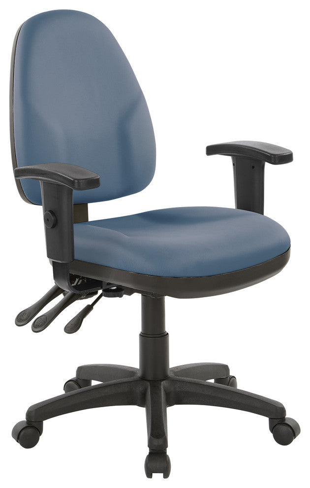Dual Function Ergonomic Chair, Dillon Blue