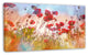 Cute Poppy Flowers in Sunlight, Floral Canvas Art Print, 32"x16"