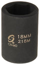 Sunex 218M 1/2" Drive 18 mm Impact Socket
