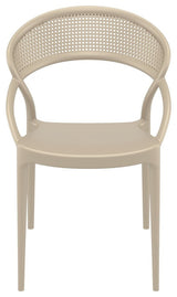 SunSet Dining Chair, Taupe, Set of 2