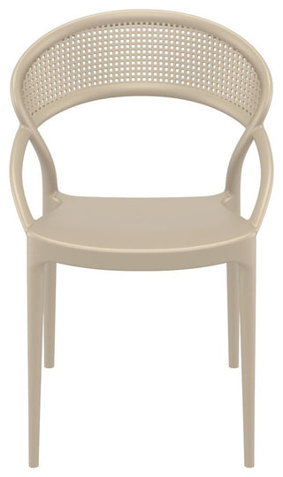 SunSet Dining Chair, Taupe, Set of 2