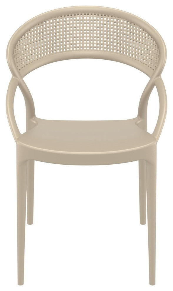 SunSet Dining Chair, Taupe, Set of 2