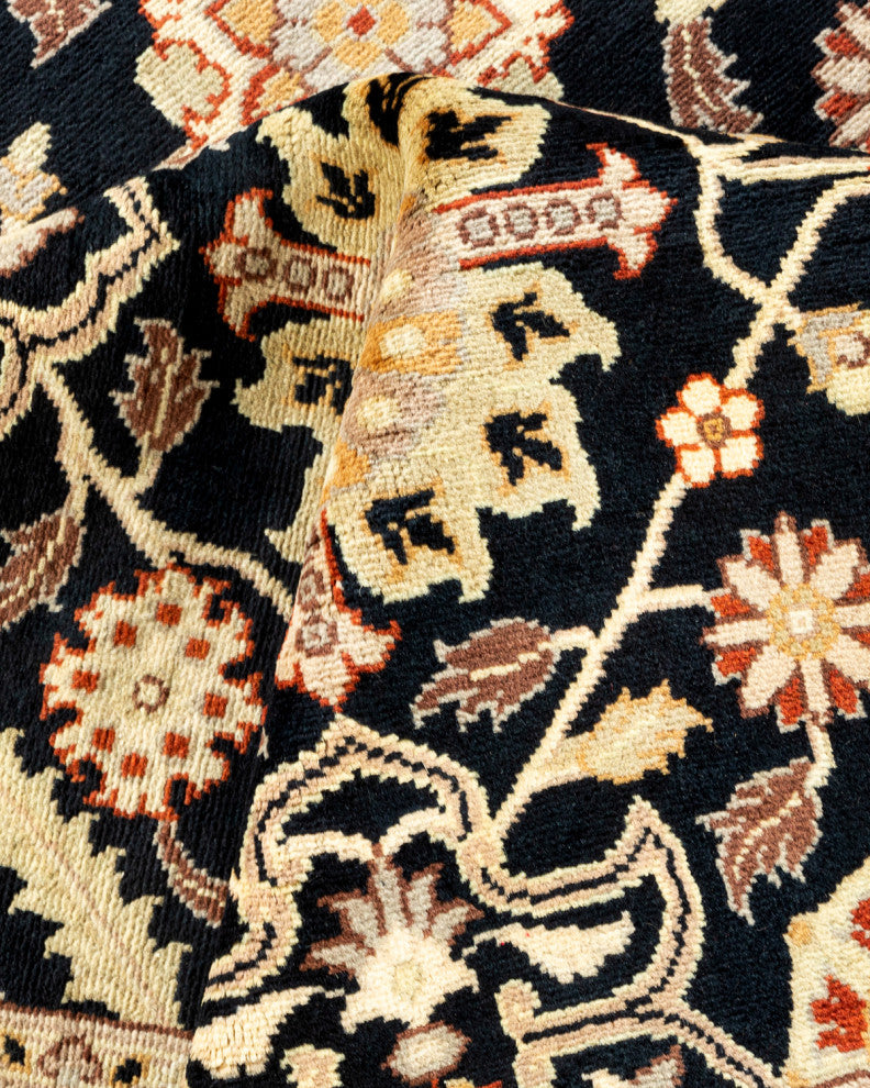 Mogul, One-of-a-Kind Hand-Knotted Area Rug Black, 8' 3" x 10' 4"