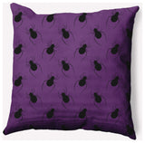 20" x 20" Spider Pattern Indoor/Outdoor Polyester Throw Pillow, Amethyst