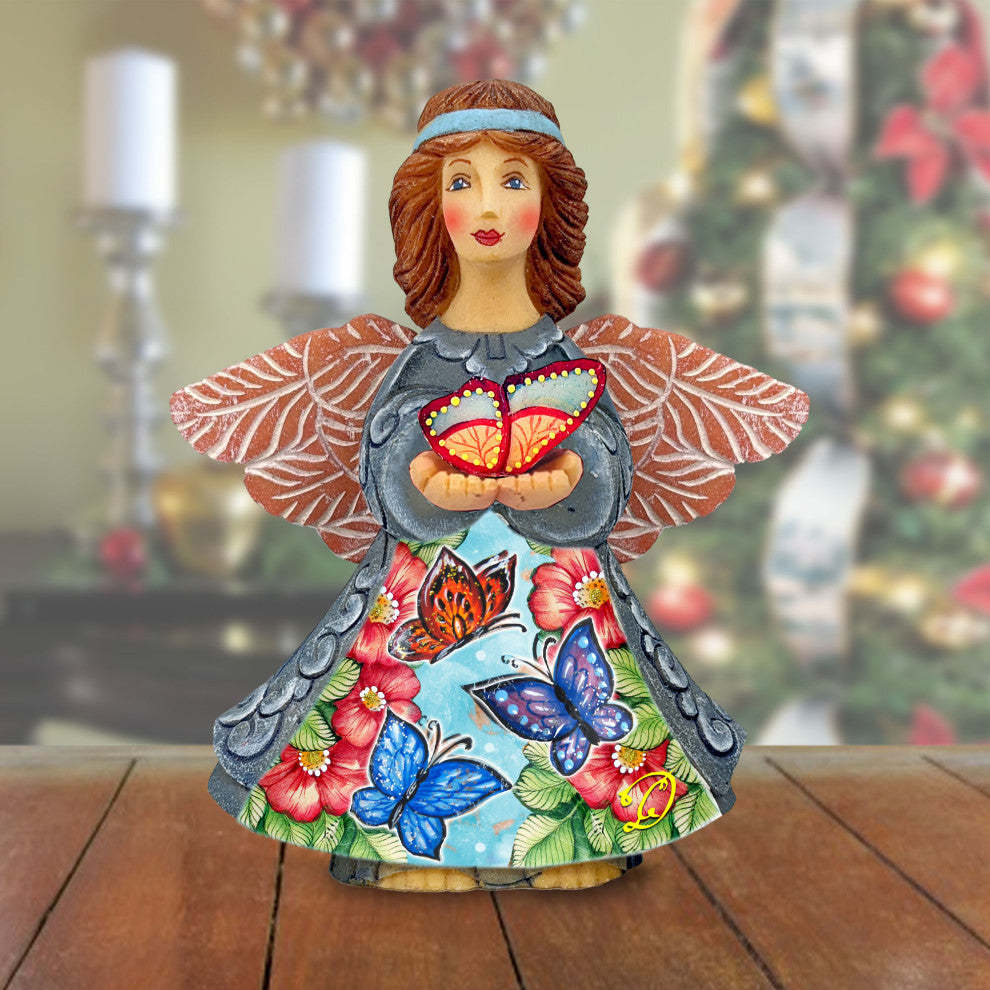 Butterfly Angel Handcrafted Christmas Figurine