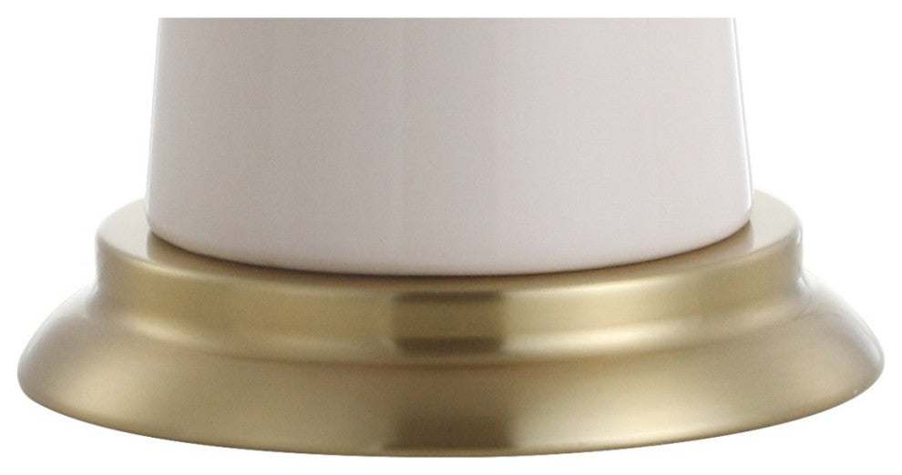 Hartley 29" Ceramic Column LED Table Lamp, Dusty Rose