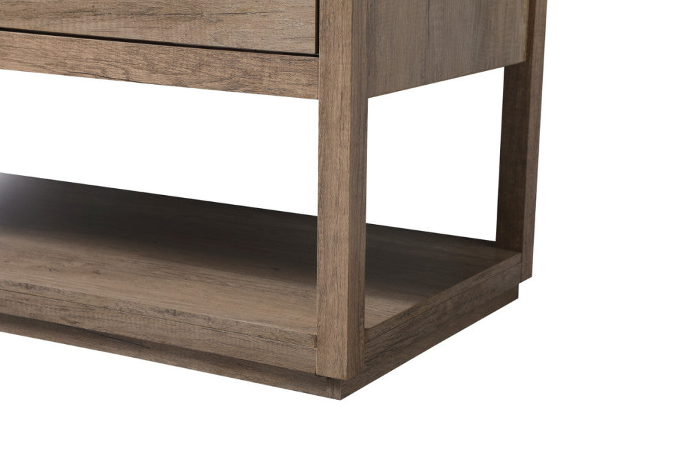 Louie 48" SIngle Bathroom Vanity, Natural Oak