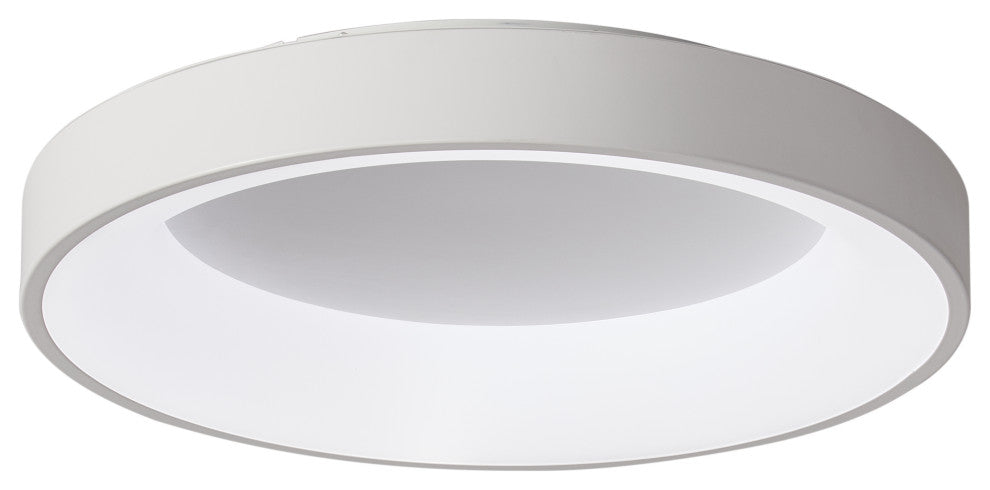 Acrylic LED Round Flush Mount Ceiling Light, 23.62 in