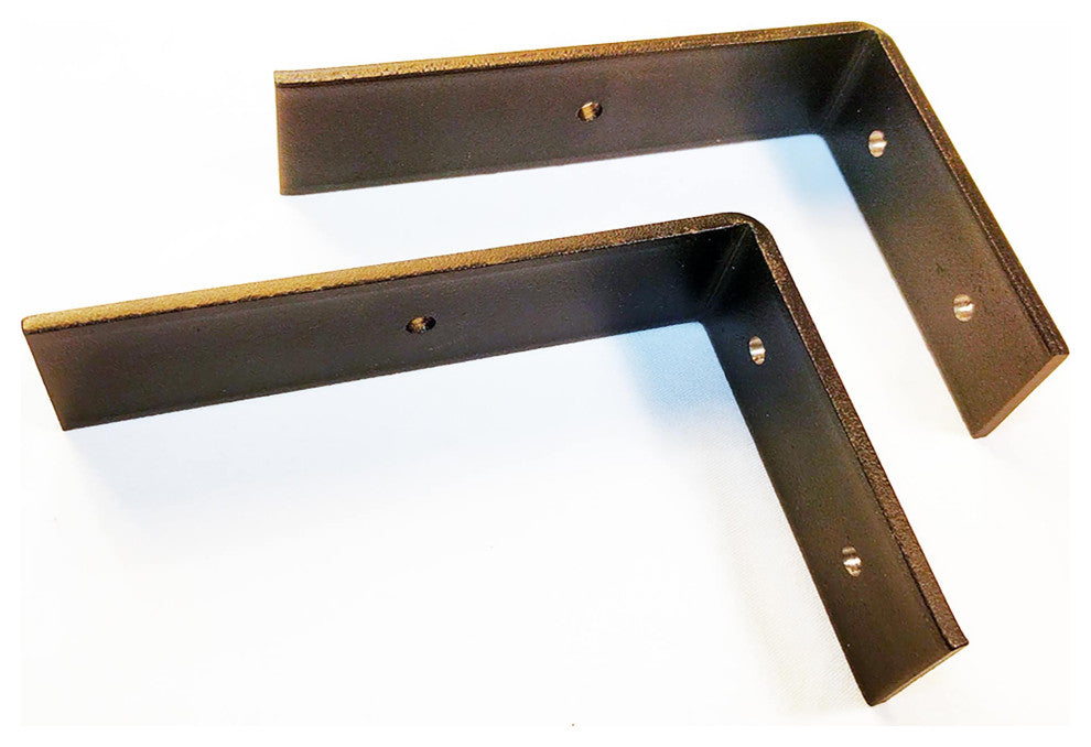 (2) Heavy Duty Industrial Metal Shelf Brackets - 3 Sizes & Styles, 5x8, Style A
