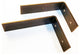 (2) Heavy Duty Industrial Metal Shelf Brackets - 3 Sizes & Styles, 5x8, Style A