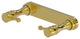 Traditional Style Rollerless Toilet Tissue Holder, Polished Brass
