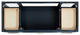 Ariel Stafford 54" Single Sink Bathroom Vanity Base, Midnight Blue