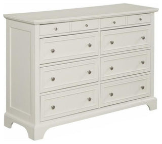 Homestyles Naples Off White Wood Dresser with Felt Lined Top Drawers