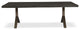 Brooks Dining Table, Y Base, 40"x116", Ebonized Top, Brass Base