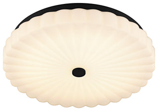 Quoizel QFL6787 Cherbury 16"W LED Flush Mount Ceiling Fixture - Matte Black