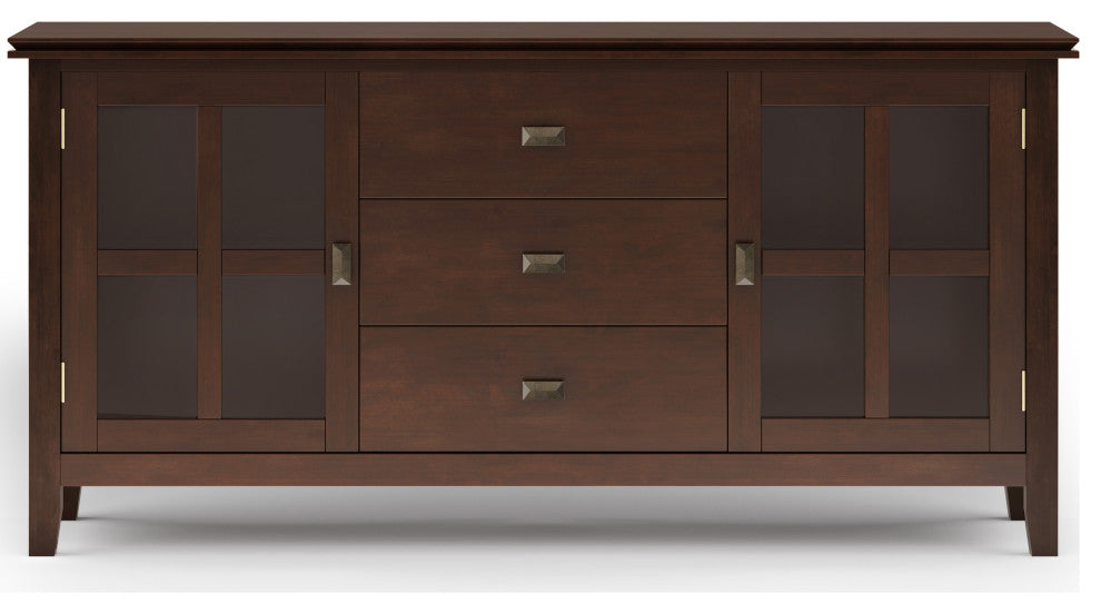 Artisan SOLID WOOD Large Sideboard Buffet in Russet Brown