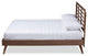 Calisto Mid-Century Modern Walnut Browned Wood Full Size Platform Bed
