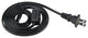 6' Power Cord With Roll Switch for Line Voltage Puck Light, White