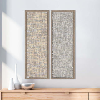 Natural Texture Framed Art, 2-Piece Set