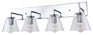 Wall Sconce, Chrome, 33"x10"x9"