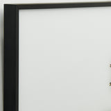 "Crowns" Printed Wall Art Glass Encased With Black Anodized Aluminum Frame
