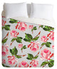 Deny Designs Allyson Johnson Roses And Stripes Duvet Cover, Lightweight