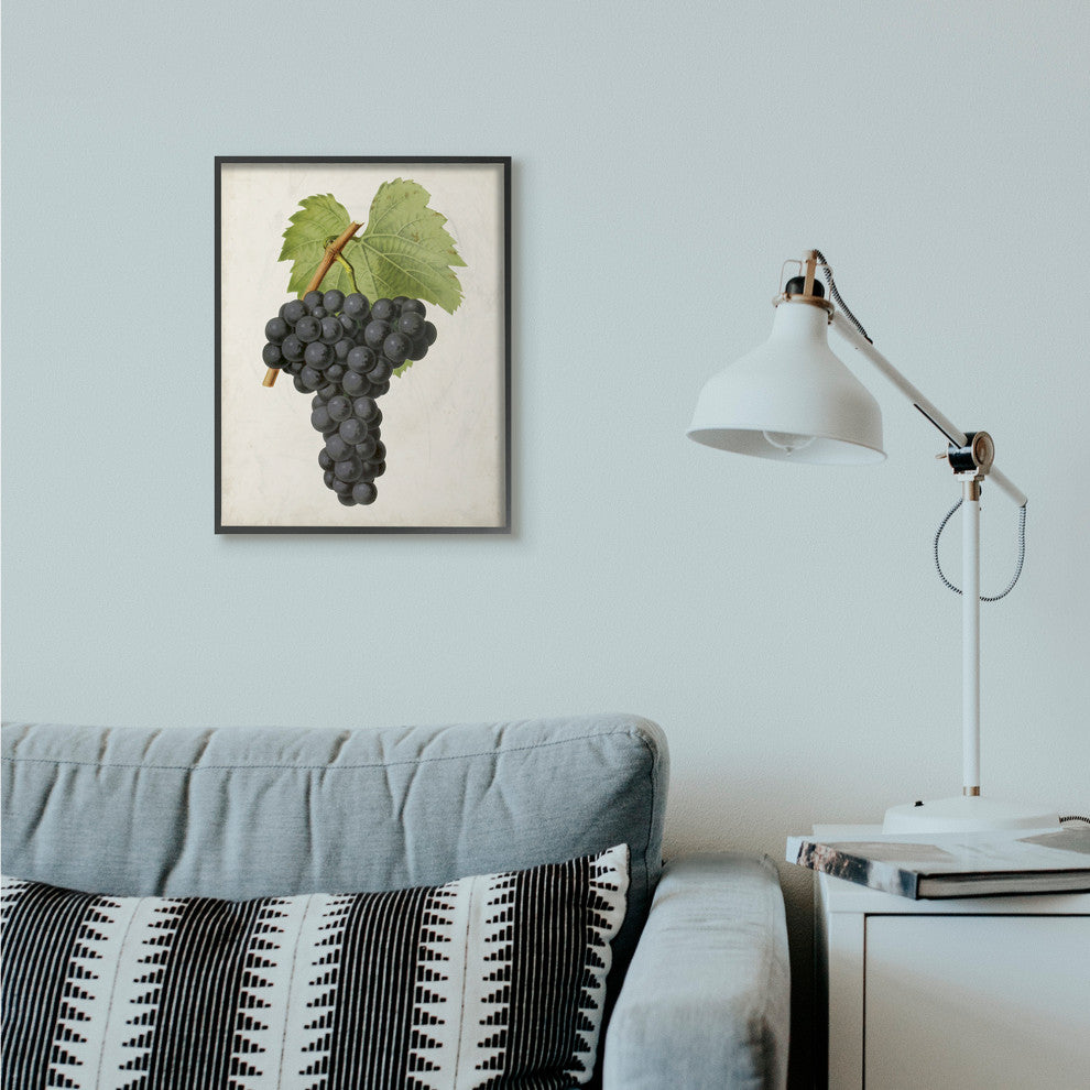 Vintage Fruit Grape Painting, 16"x20"