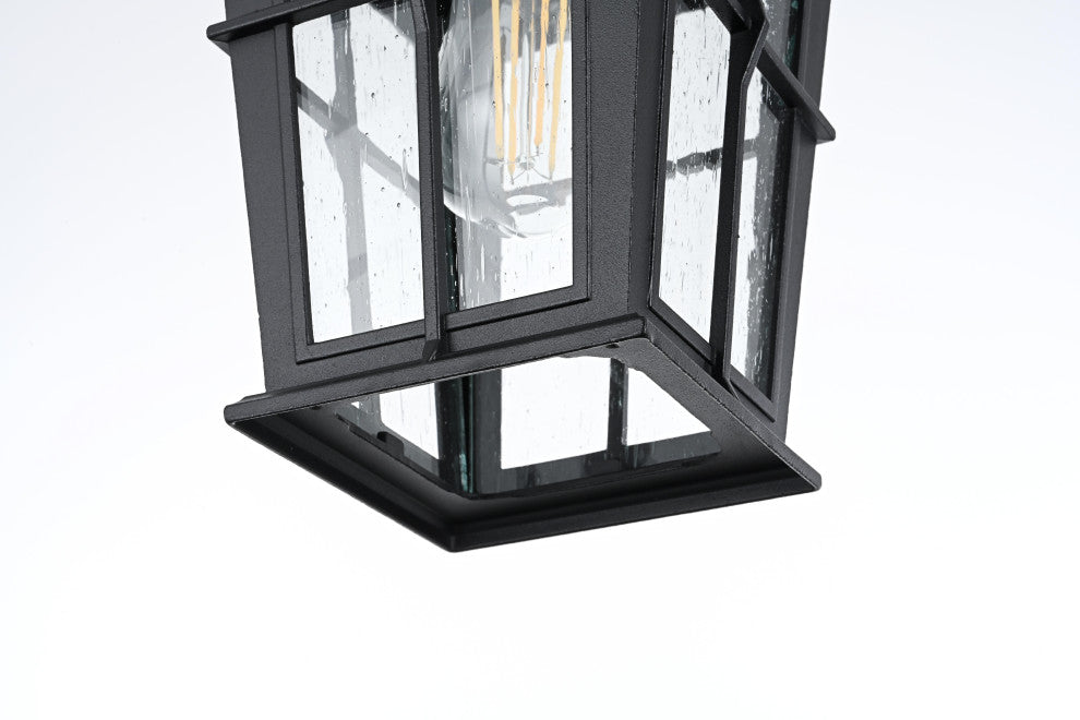 Home Living 7" Outdoor Pendant, Black