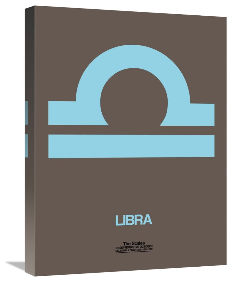 "Libra Zodiac Sign Blue" Fine Art Print