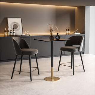 Home Living 28" Pub Table, Black