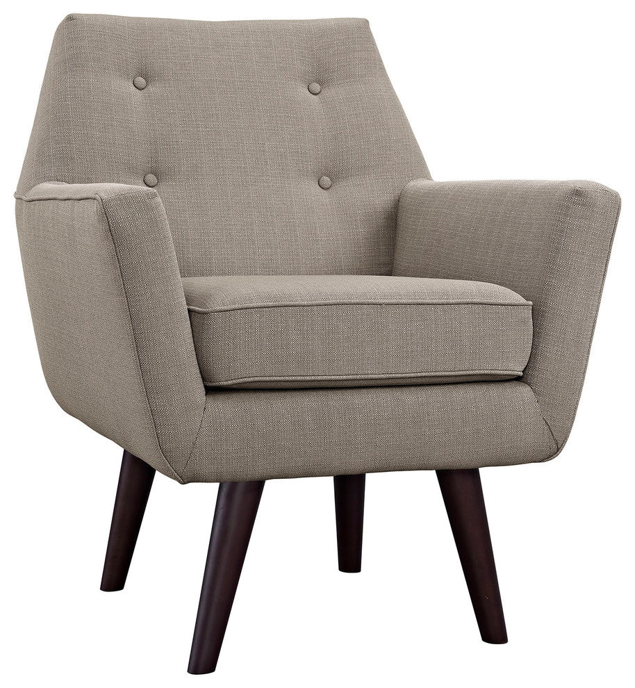 Modern Granite Posit Upholstered Armchair