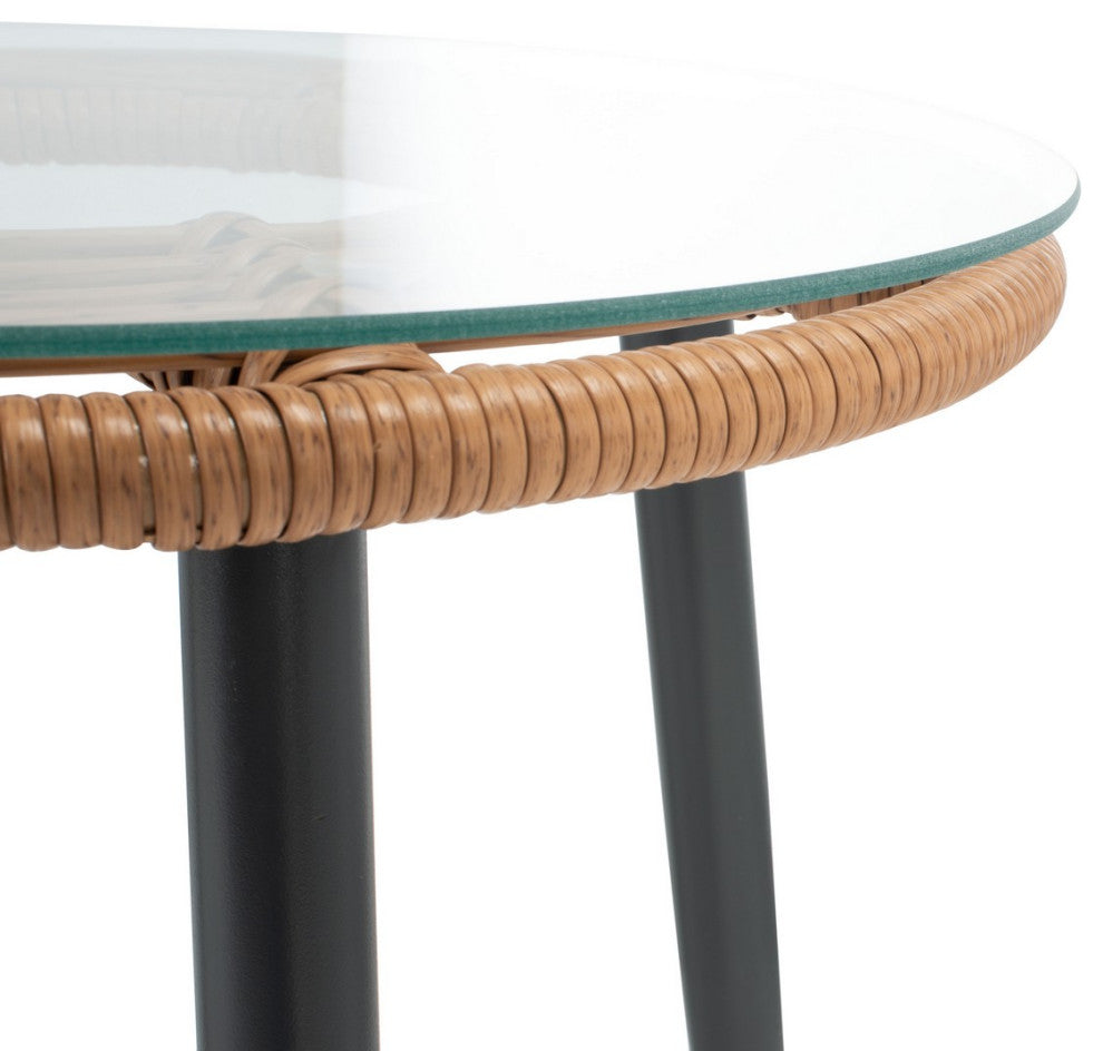 Safavieh Outdoor Prenza 3 Piece Lounger Set Natural/Navy