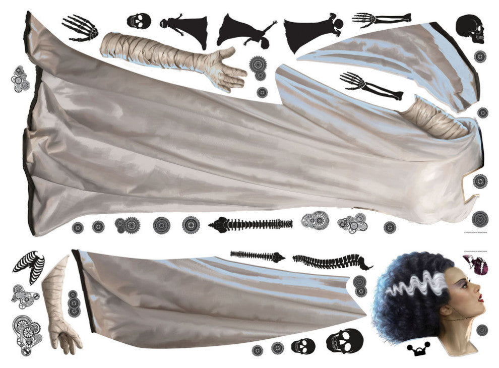 Classic Monsters Bride Of Frankenstein Giant Peel and Stick Wall Decals