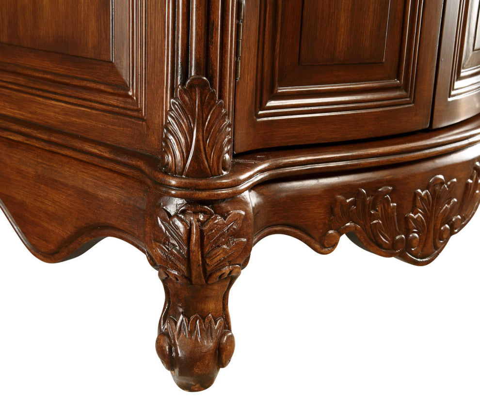 27" Single Bathroom Vanity, Antique Beige With ivory white engineered marble, Teak, Ivory White Engineered Marble Top