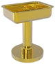 Vanity Top Soap Dish, Polished Brass