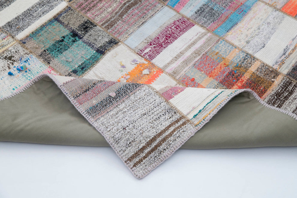 Rug N Carpet - Handmade Oriental 7' 11'' x 10' 0'' Vintage Patchwork Kilim Rug