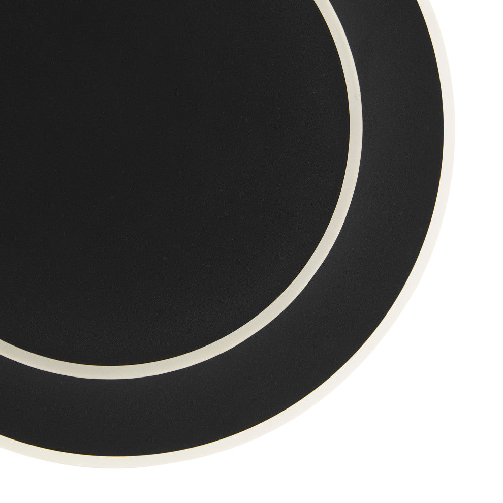 Luna Eclipse 2 Circle Multiuse Dimmable Wall Lamp, Black