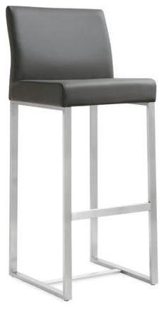 Denmark Grey Stainless Steel Barstool (Set of 2) - Grey