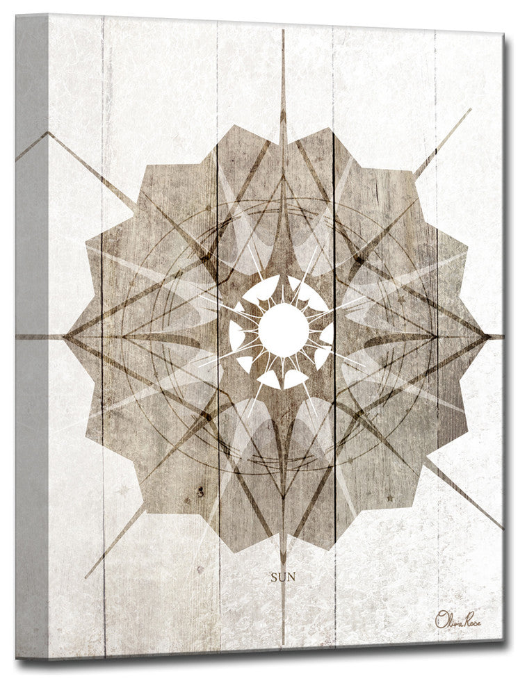 Ready2HangArt Inspirational 'Sun Star III' Wrapped Canvas Wall Art
