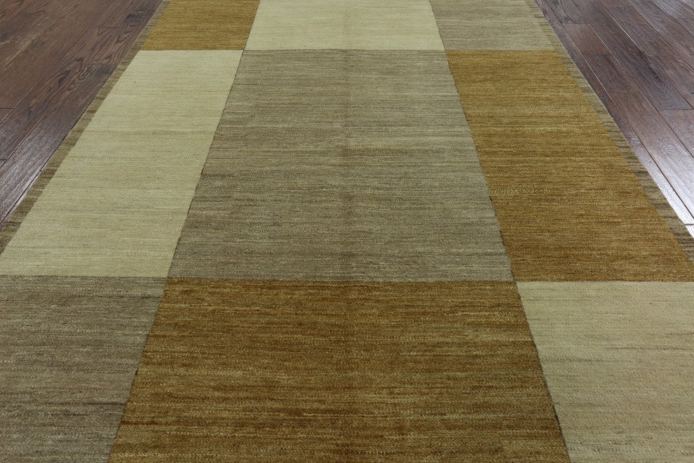 Kashkuli Oriental Multicolor Gabbeh Hand-Knotted Wool Rug, 6'x9'