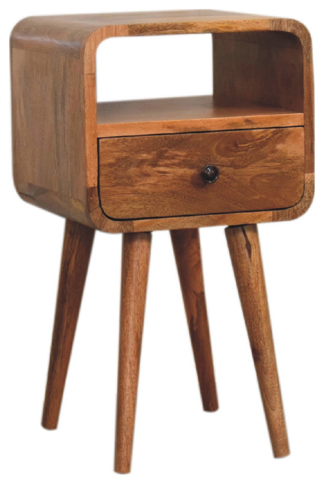 Mini Oakish Curve Open Nightstand