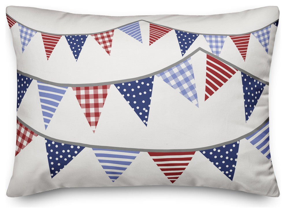 Festive Garland 14x20 Lumbar Throw Pillow