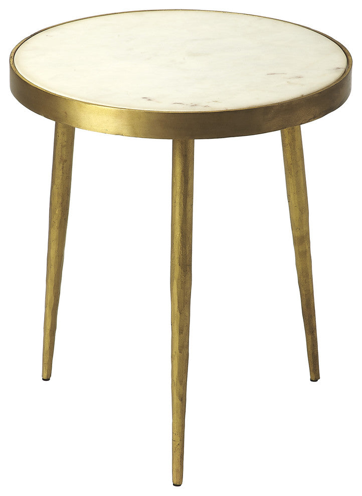 Butler Triton White Marble Bunching Table