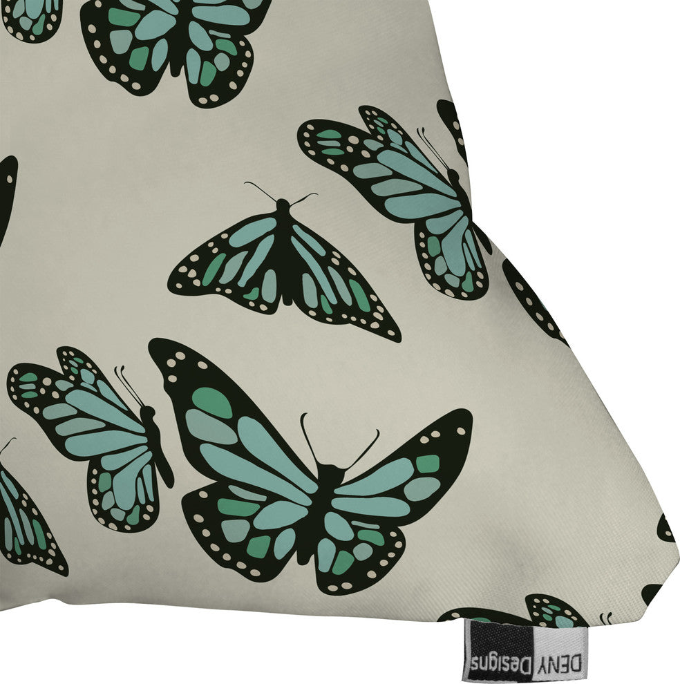 Morgan Kendall Monarch Butterflies Outdoor Throw Pillow, Medium